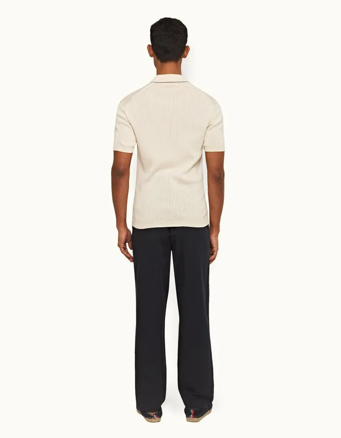 Men Orlebar Brown Trousers Beckworth Pleated Night Iris