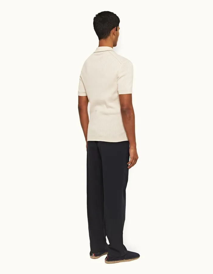 Men Orlebar Brown Trousers Beckworth Pleated Night Iris