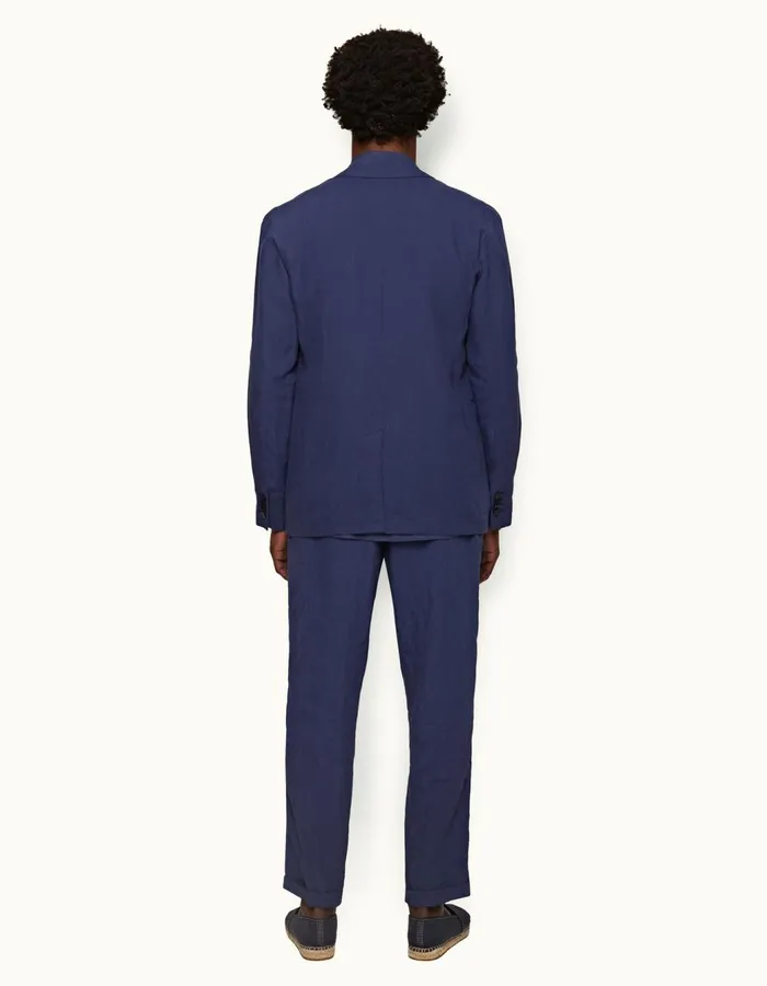 Men Orlebar Brown Trousers Derwin Lagoon Blue