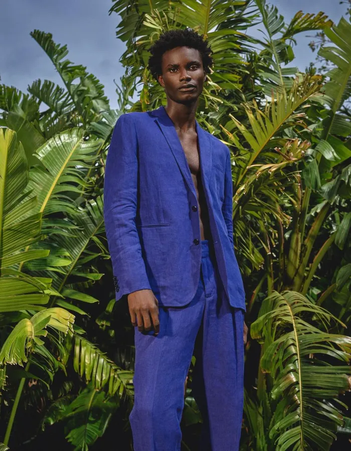 Men Orlebar Brown Trousers Derwin Lagoon Blue