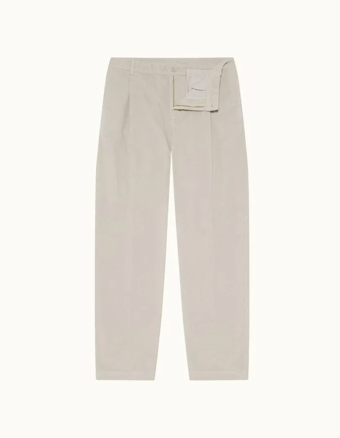 Men Orlebar Brown Trousers Dunmore Corduroy Cliff Grey