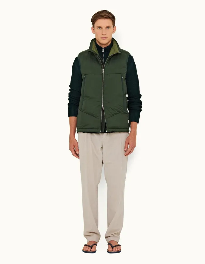 Men Orlebar Brown Trousers Dunmore Corduroy Cliff Grey