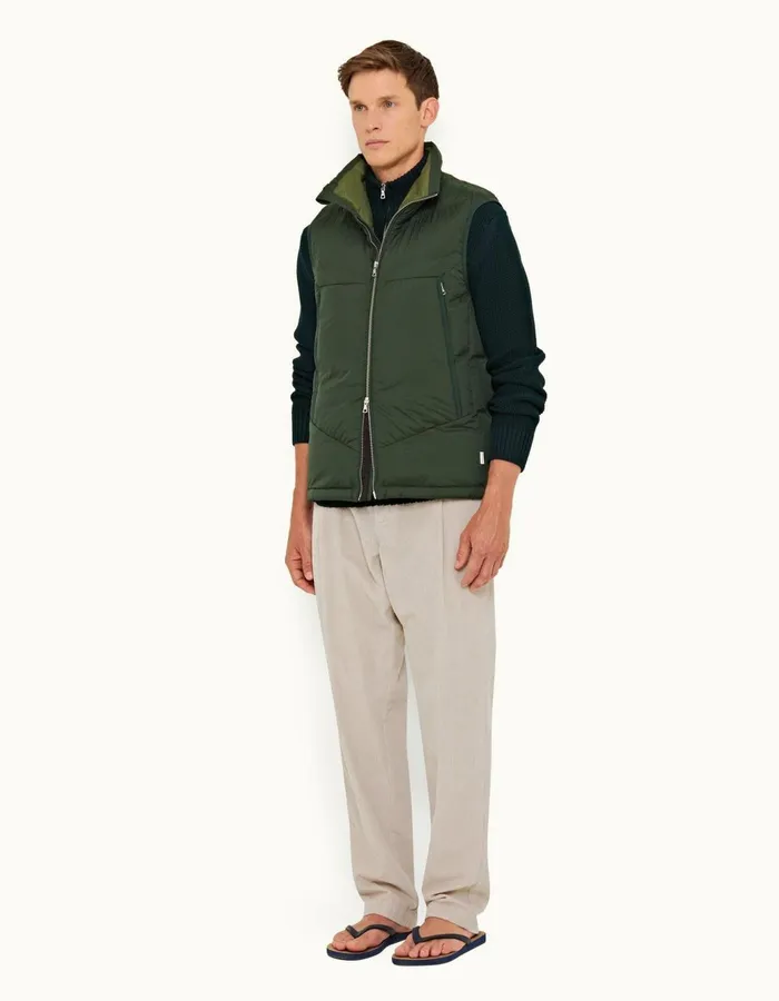 Men Orlebar Brown Trousers Dunmore Corduroy Cliff Grey