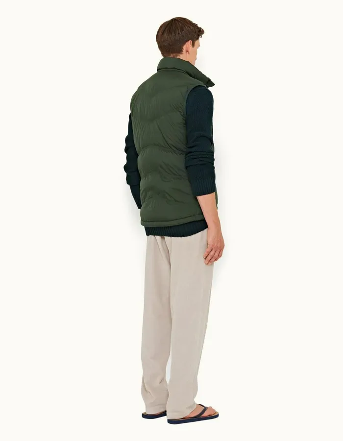 Men Orlebar Brown Trousers Dunmore Corduroy Cliff Grey