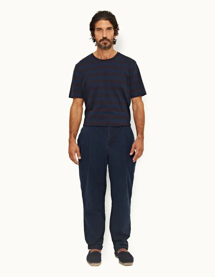 Men Orlebar Brown Trousers Dunmore Denim Indigo