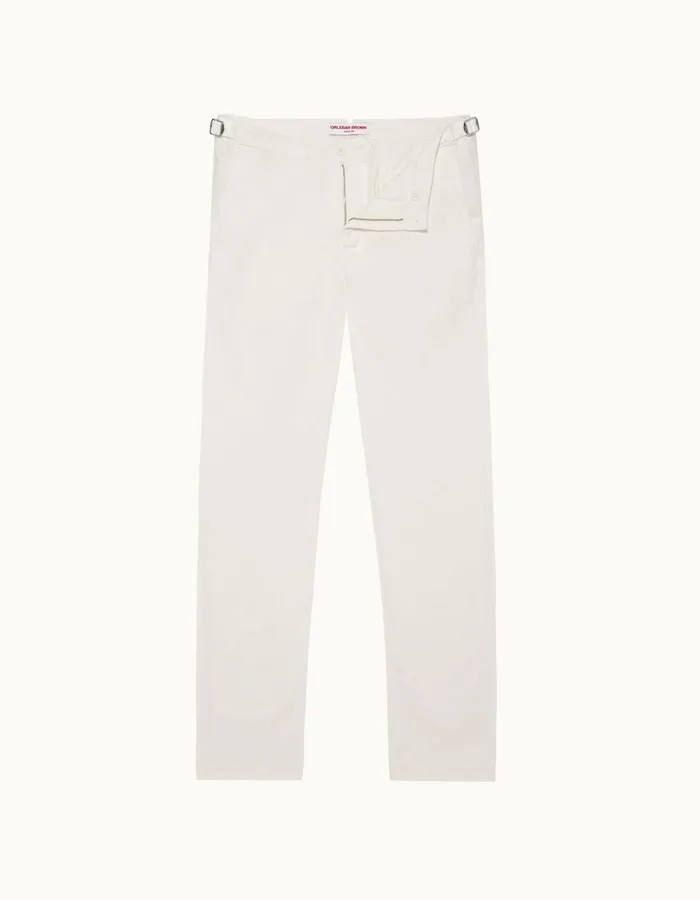 Men Orlebar Brown Trousers Fallon Cotton Sea Mist