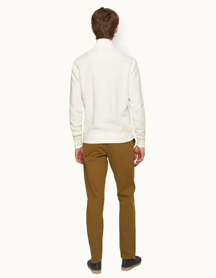 Men Orlebar Brown Trousers Fallon StretchCotton Golden Khaki