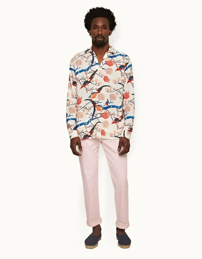 Men Orlebar Brown Trousers Fallon StretchCotton Rose