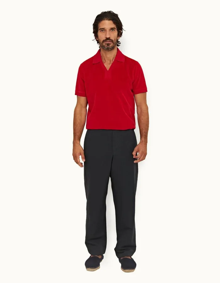 Men Orlebar Brown Trousers Sonoran Linen Shadow Men Orlebar Brown Trousers Sonoran Linen Shadow
