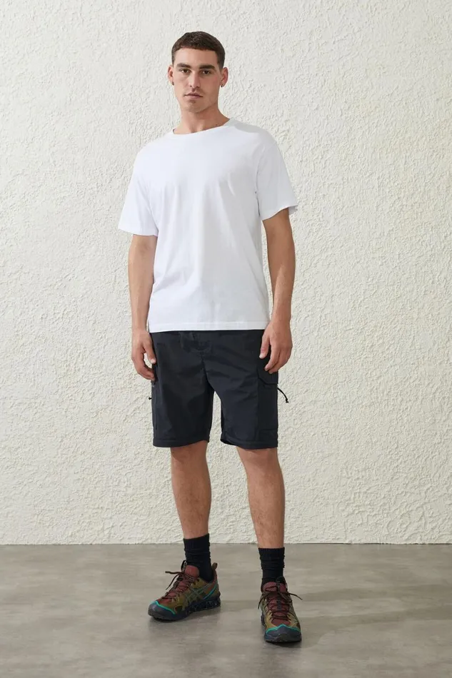 Men Pants Cotton On Active Zip Off Pant Black
