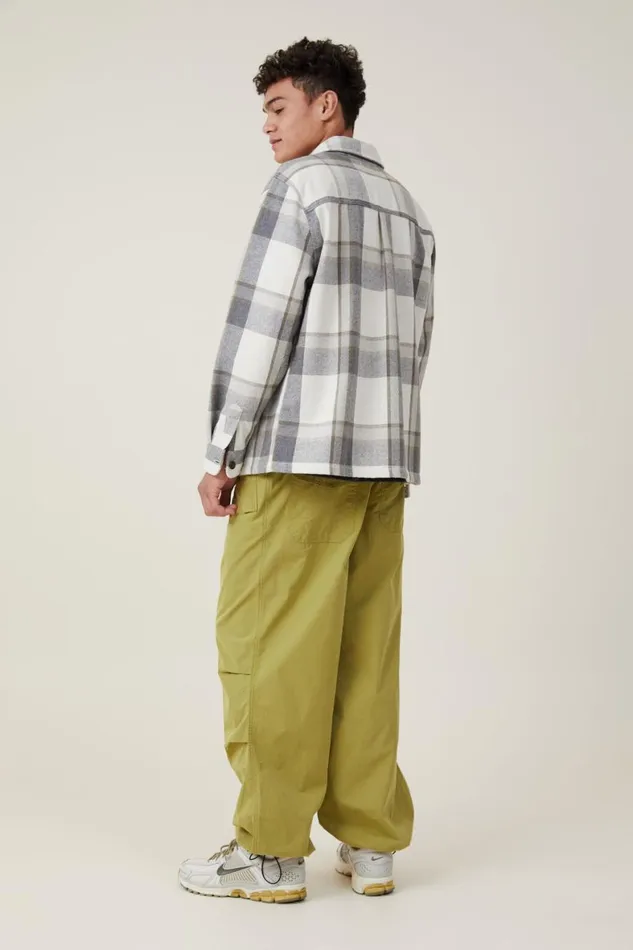 Men Pants Cotton On Parachute Field Pant Moss Green