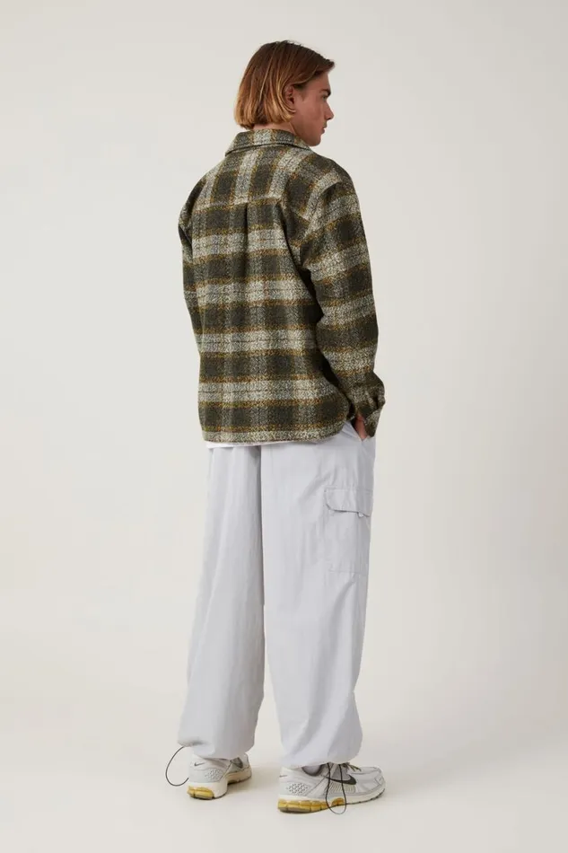 Men Pants Cotton On Parachute Field Pant Steel Cargo
