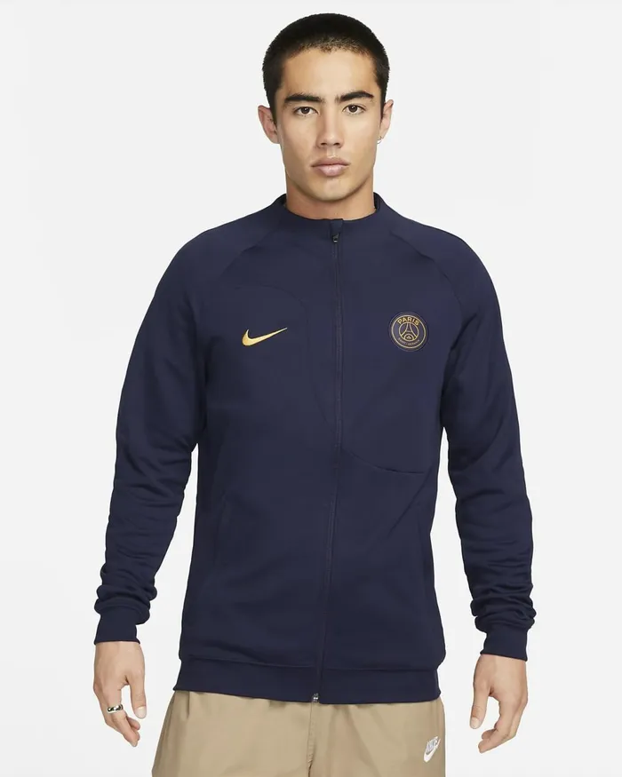 Men Paris SaintGermain Academy Pro Home Blackened Bluegold Suede Nike Tracksuits Men Paris SaintGermain Academy Pro Home Blackened Bluegold Suede Nike Tracksuits
