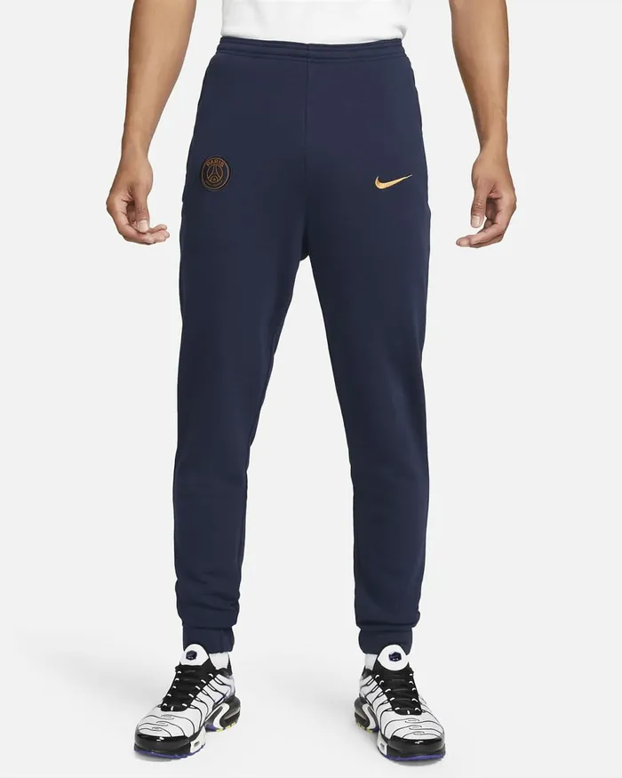 Men Paris SaintGermain Blackened Bluegold Suede Nike Trousers And Tights
