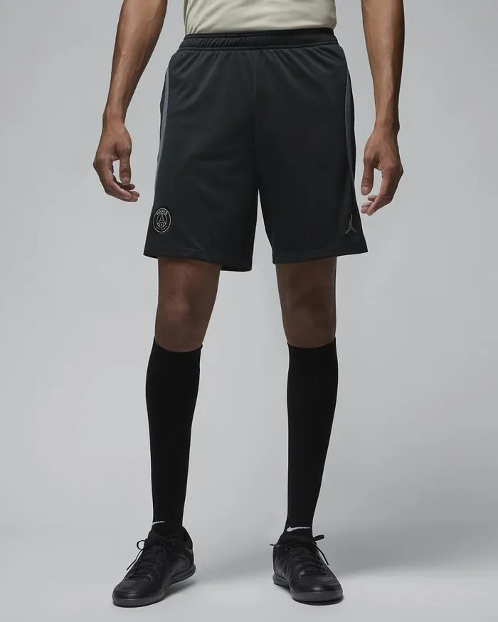 Men Paris SaintGermain Strike Third Blackiron Greystone Nike Shorts