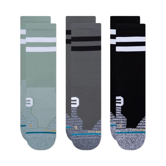 Men Performance Crew Socks 3 Pack Franchise 8211 Multi Stance Crew
