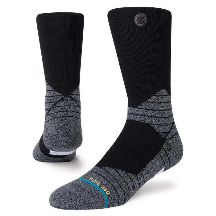 Men Performance Crew Socks Icon Sport 8211 Black Stance Crew