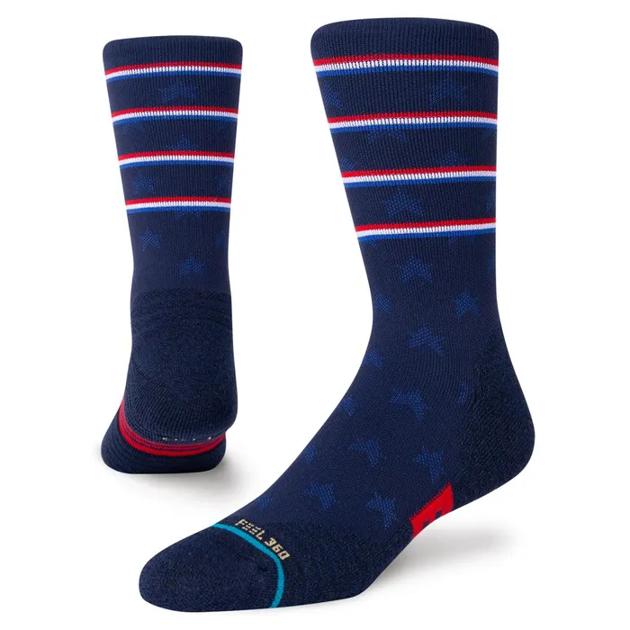 Men Performance Crew Socks Independence 8211 Navy Stance Crew