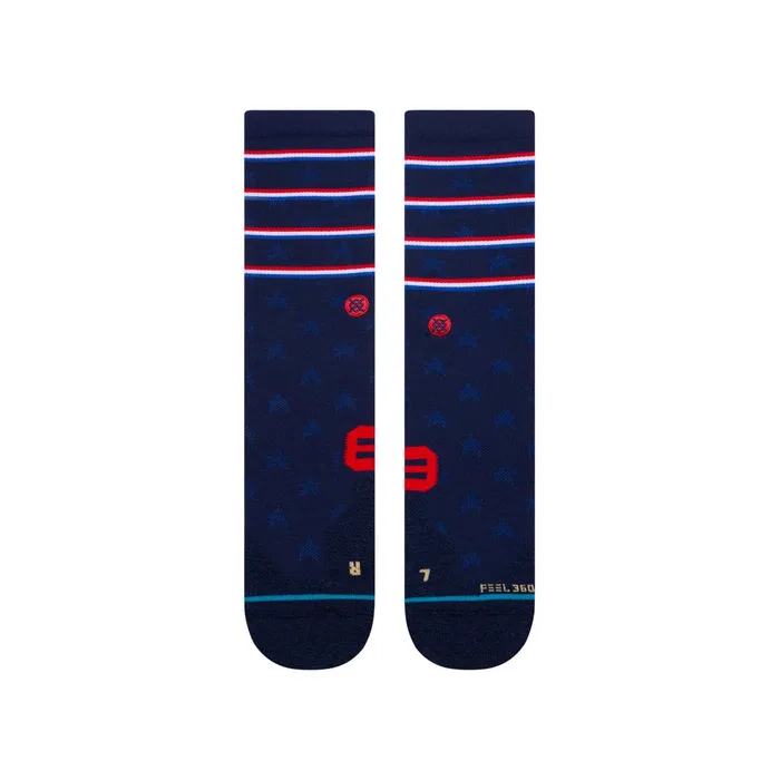 Men Performance Crew Socks Independence 8211 Navy Stance Crew