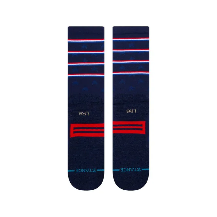 Men Performance Crew Socks Independence 8211 Navy Stance Crew