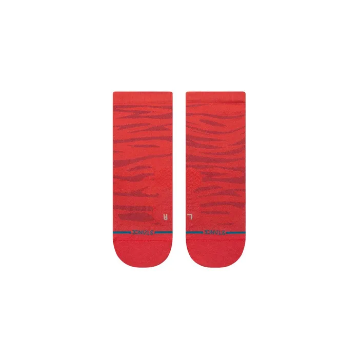 Men Performance Quarter Socks Ridge 8211 Red Stance Quarter