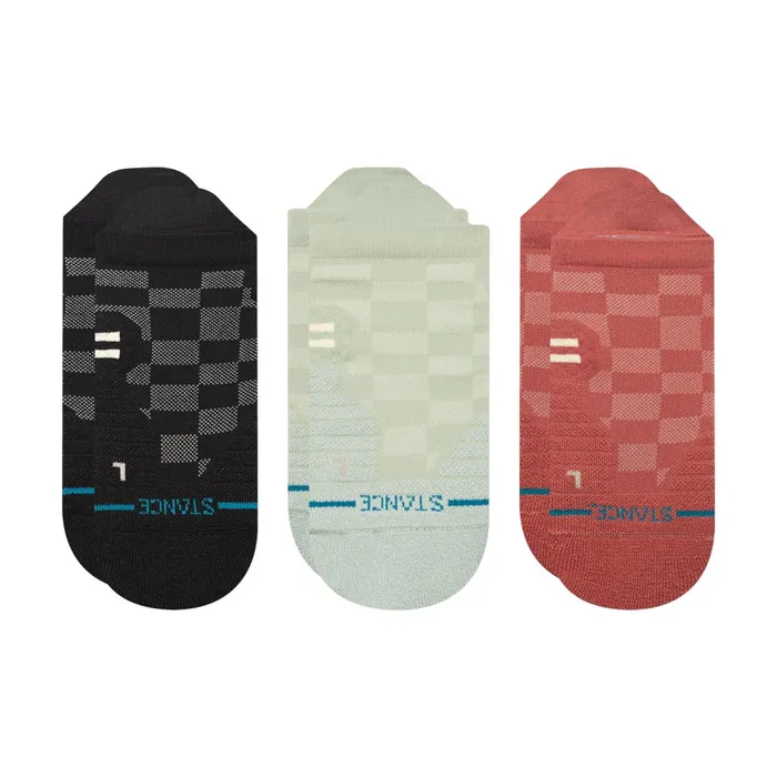 Men Performance Tab Socks 3 Pack Down Hill 8211 Checker Stance Tab