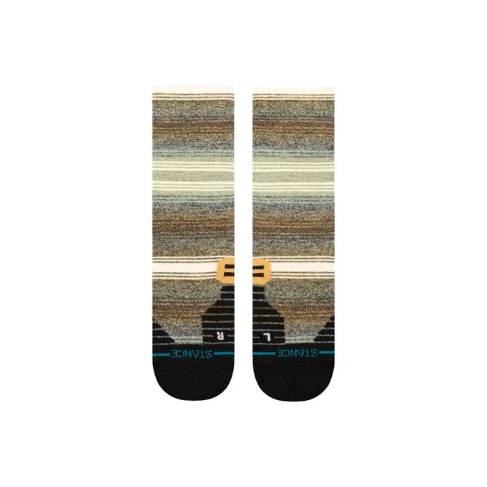 Men Performance Wool Hiking Socks High Peak 8211 Green Stance Crew