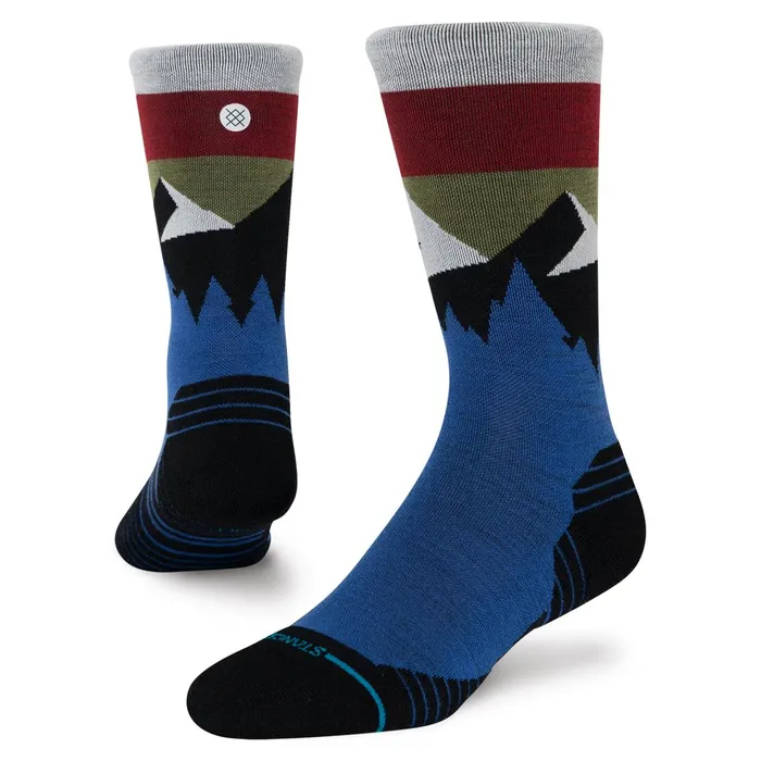 Men Performance Wool Hiking Socks Light Wool 8211 Cobaltblue Stance Crew