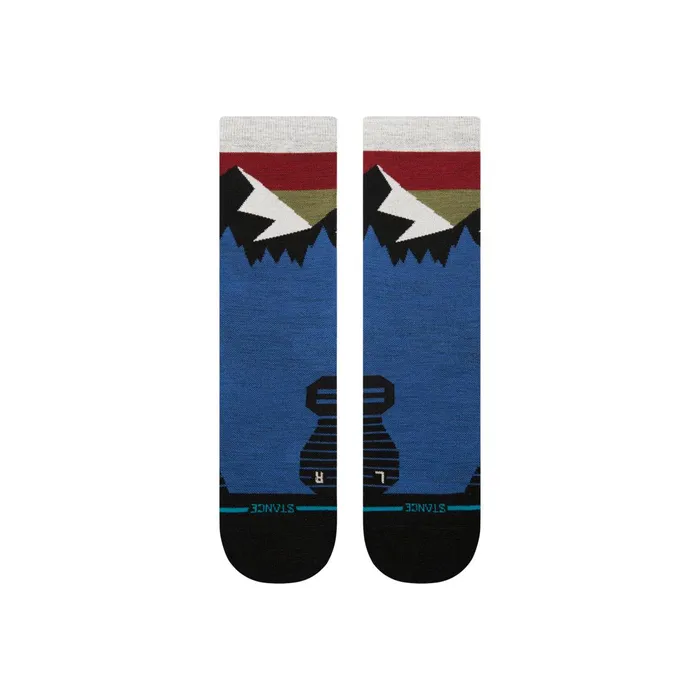 Men Performance Wool Hiking Socks Light Wool 8211 Cobaltblue Stance Crew