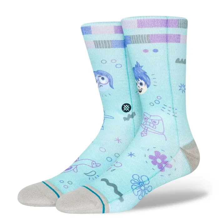 Men Pixar X By Ryan Bubnis Poly Crew Socks Inside Out 8211 Green Stance Crew