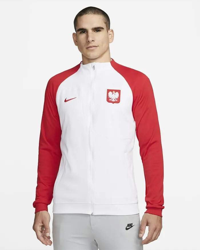 Men Poland Academy Pro Whitesport Red Nike Tracksuits
