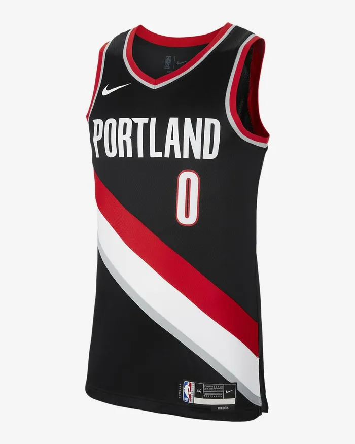 Men Portland Trail Blazers Icon Edition 202223 Black Nike Kits And Jerseys