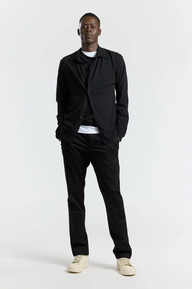 Men Presley Buttondown Jet Black COTTON CITIZEN Shirts Men Presley Buttondown Jet Black COTTON CITIZEN Shirts