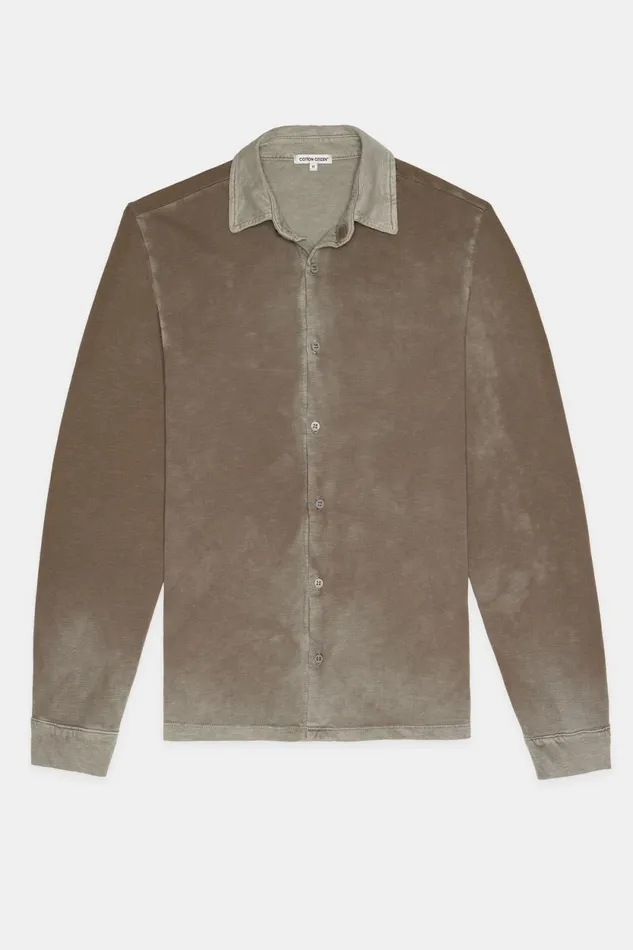 Men Presley Buttondown Vintage Taupe COTTON CITIZEN Shirts Men Presley Buttondown Vintage Taupe COTTON CITIZEN Shirts