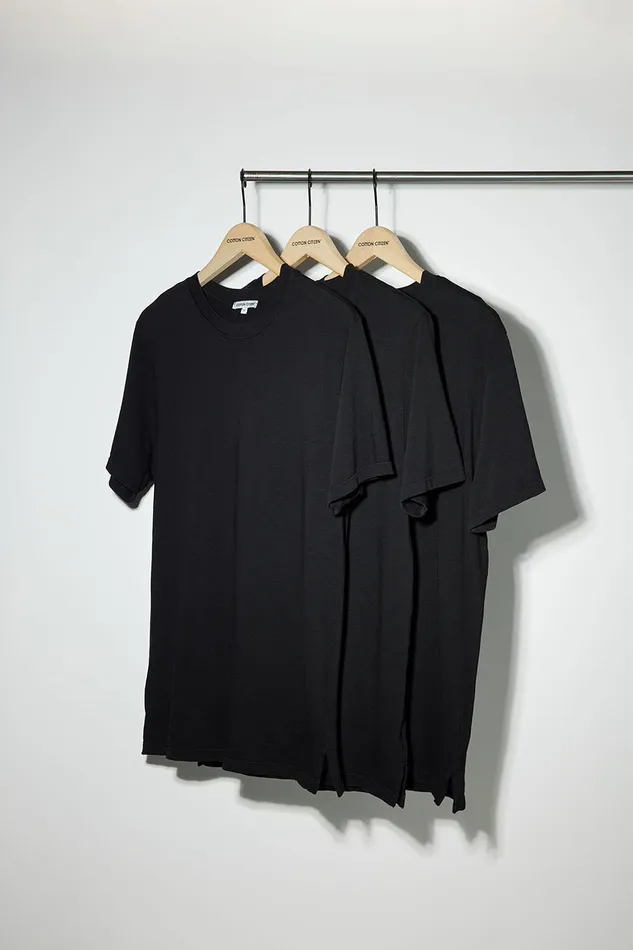 Men Presley Tee 3Pack Jet Black COTTON CITIZEN 3Packs