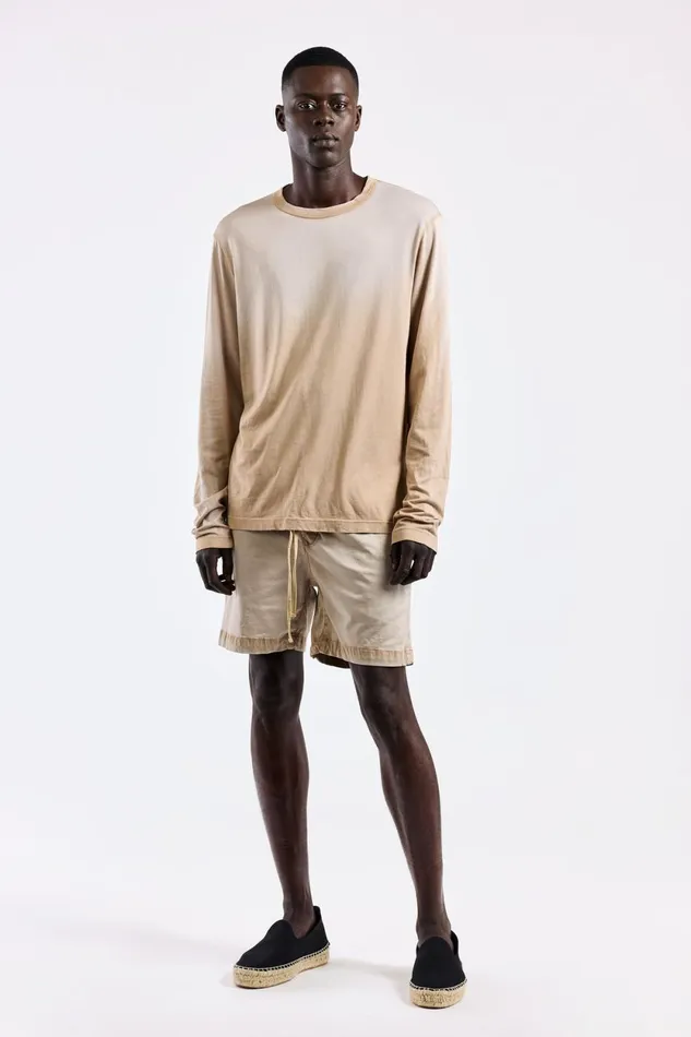 Men Prince Long Sleeve Shirt Beige Cast COTTON CITIZEN Shirts