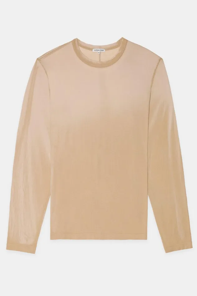 Men Prince Long Sleeve Shirt Beige Cast COTTON CITIZEN Shirts
