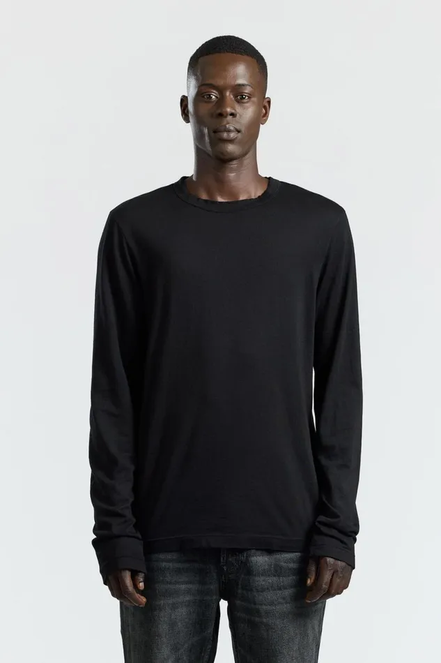 Men Prince Long Sleeve Shirt Jet Black COTTON CITIZEN Shirts