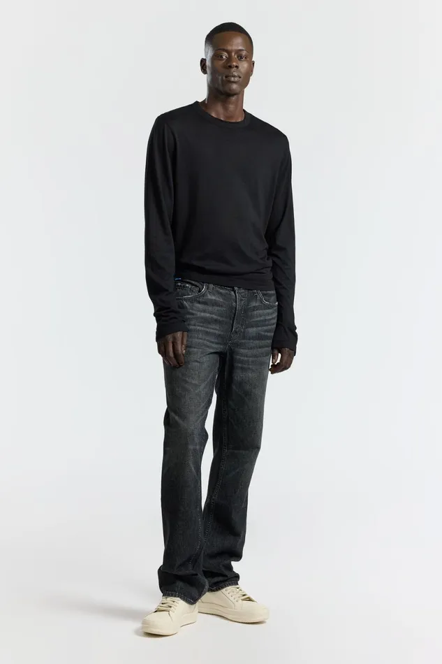 Men Prince Long Sleeve Shirt Jet Black COTTON CITIZEN Shirts