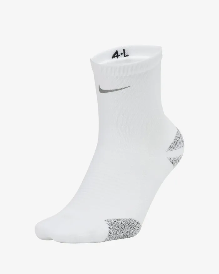 Men Racing Whitereflect Silver Nike Socks