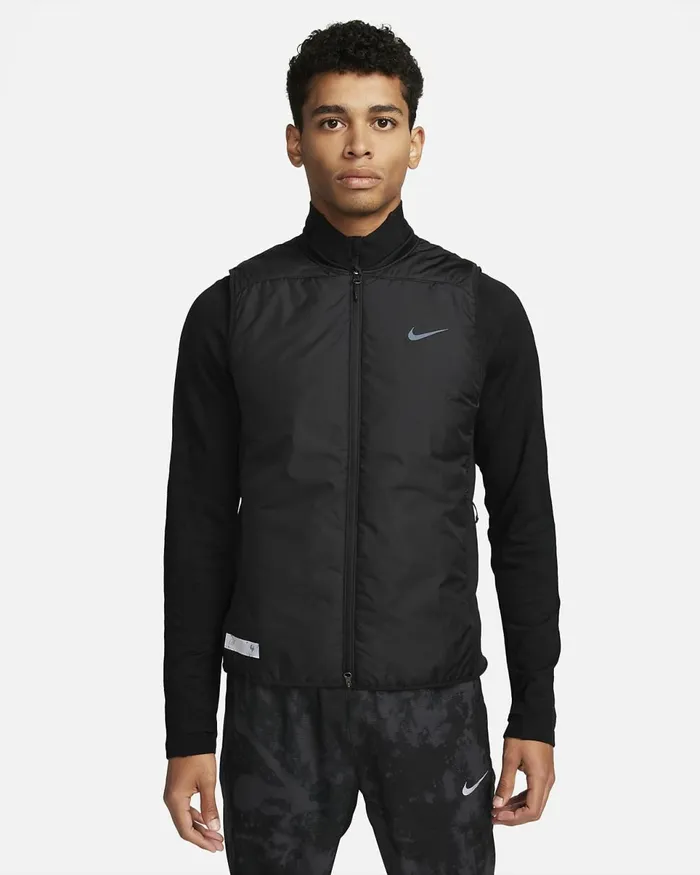 Men Running Division Aerolayer Black Nike Jackets