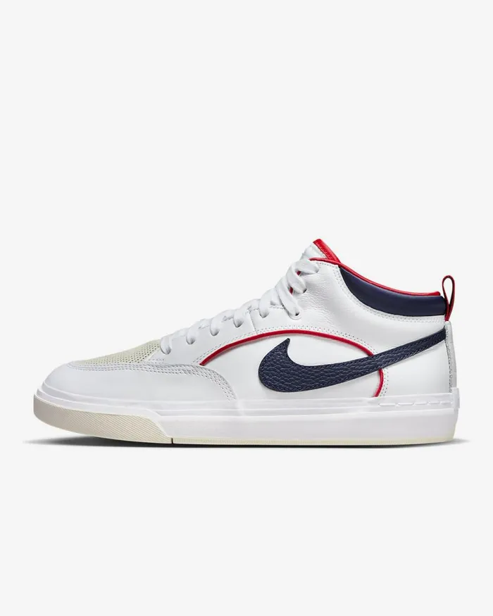 Men Sb React Leo Premium Whiteuniversity Redwhitemidnight Navy Nike Skateboarding