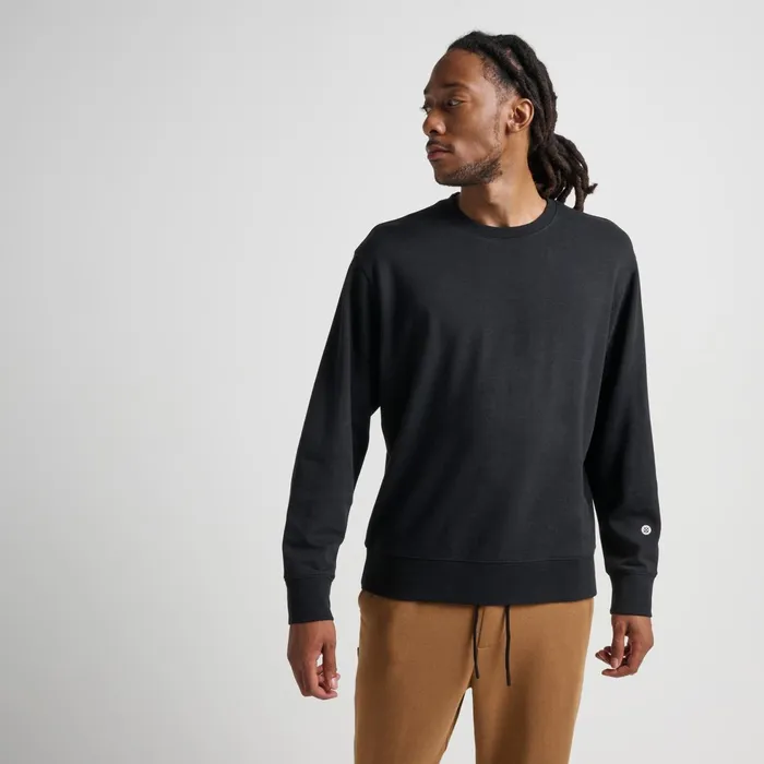 Men Shelter Crewneck With Butter Blend Black Stance Sweatshirts and Hoodies