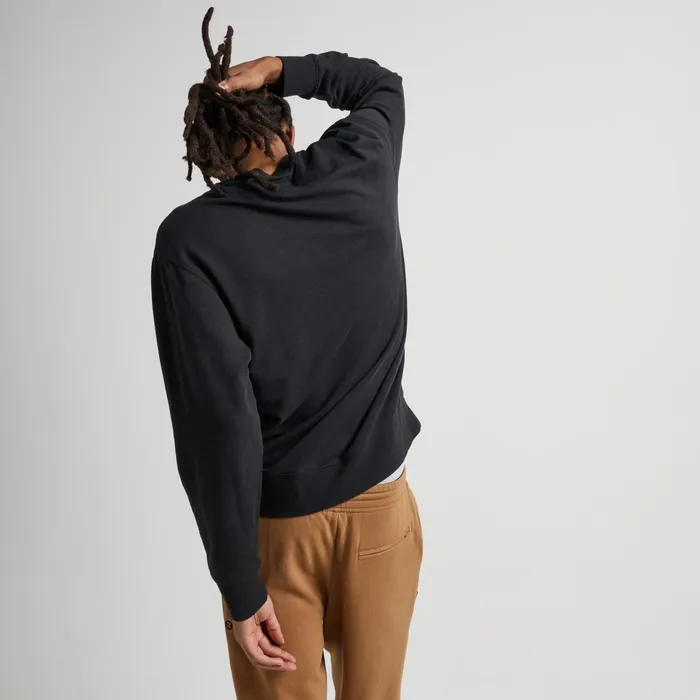 Men Shelter Crewneck With Butter Blend Black Stance Sweatshirts and Hoodies