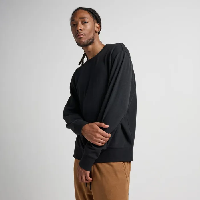 Men Shelter Crewneck With Butter Blend Black Stance Sweatshirts and Hoodies