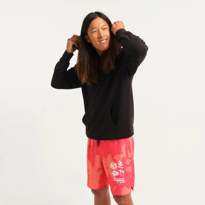 Men Shelter Hoodie With Butter Blend Black Stance Sweatshirts and Hoodies