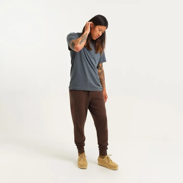 Men Shelter Jogger With Butter Blend Darkbrown Stance Joggers and Pants
