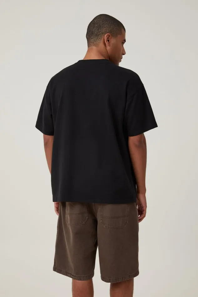 Men Shorts Cotton On Baggy Denim Short Chocolate
