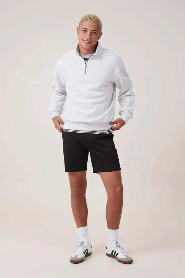 Men Shorts Cotton On Straight Chino Short Black