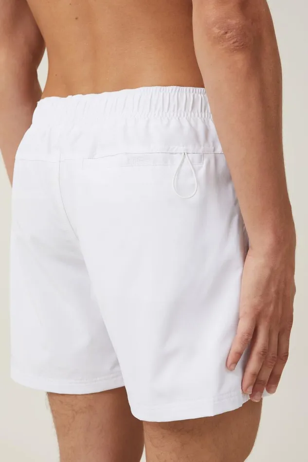 Men Shorts Cotton On Stretch Swim Short White